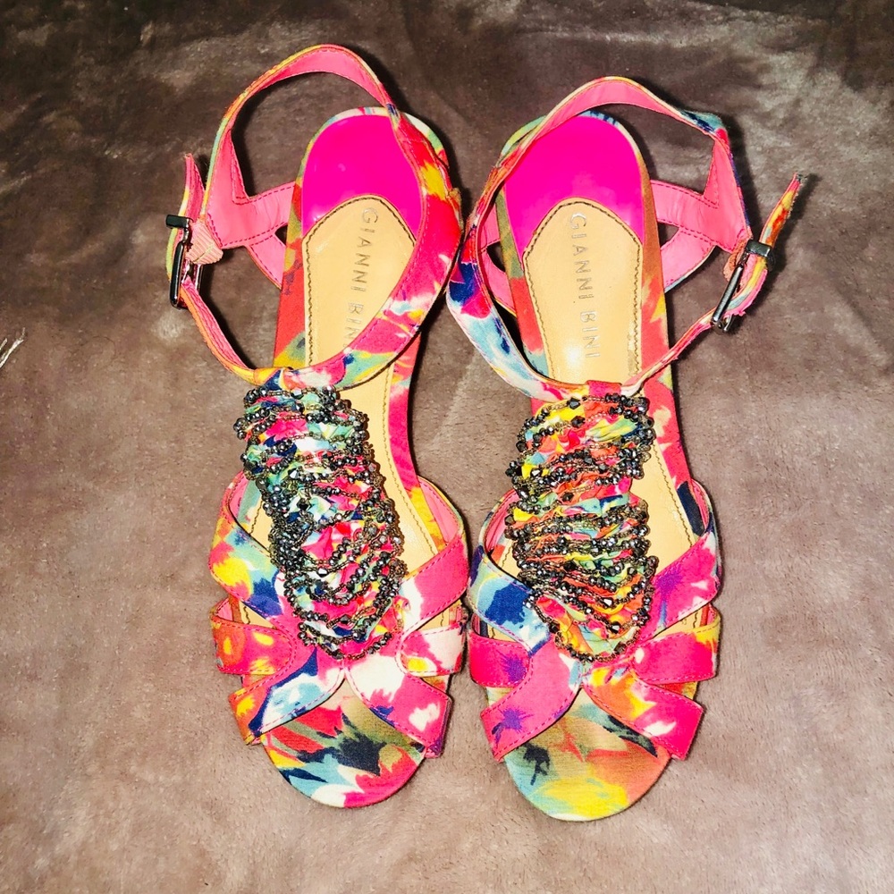 Gianni Bini Multi Colored Wedges